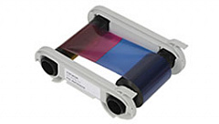 Полноцветная лента (YMCKOK) для двусторонней печати на 500 оттисков с чистящим роликом в Твери
